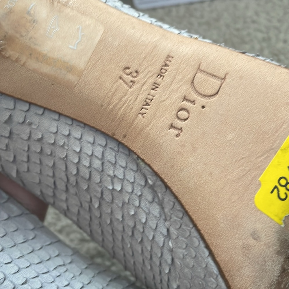 Christian Dior "Miss Dior" Peep toe platform heels, size 37/US 7 - Picture 7 of 10